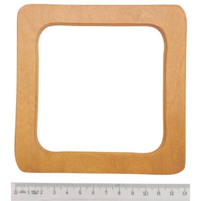 Angel Çanta Aksesuar Kare Model 13 cm Ahşap Renk Ahşap Çanta Sapı - 3