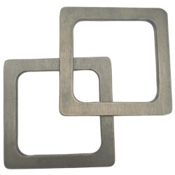 Angel Çanta Aksesuar Kare Model 13 cm Haki Renk Ahşap Çanta Sapı - Angel Çanta Aksesuar