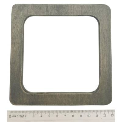 Angel Çanta Aksesuar Kare Model 13 cm Haki Renk Ahşap Çanta Sapı - 3