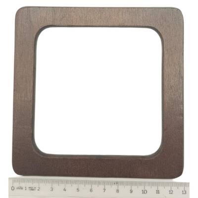 Angel Çanta Aksesuar Kare Model 13 cm Kahverengi Ahşap Çanta Sapı - 3