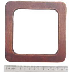 Angel Çanta Aksesuar Kare Model 13 cm Taba Renk Ahşap Çanta Sapı - 3