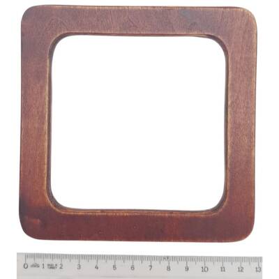 Angel Çanta Aksesuar Kare Model 13 cm Taba Renk Ahşap Çanta Sapı - 3