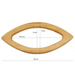 Angel Çanta Aksesuar Kayık Model Ahşap Sap - 3