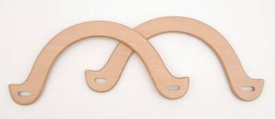 Angel Çanta Aksesuar U Model 10x22 cm Açık Ahşap Renk Ahşap Çanta Sapı - 1