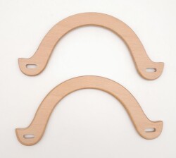 Angel Çanta Aksesuar U Model 10x22 cm Açık Ahşap Renk Ahşap Çanta Sapı - 3