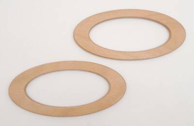 Angel Çanta Aksesuar Oval Model 9x19.5 cm Açık Ahşap Renk Ahşap Çanta Sapı - 2