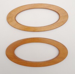 Angel Çanta Aksesuar Oval Model 9x19.5 cm Ahşap Renk Ahşap Çanta Sapı - 3