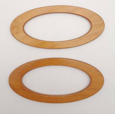 Angel Çanta Aksesuar Oval Model 9x19.5 cm Ahşap Renk Ahşap Çanta Sapı - 3