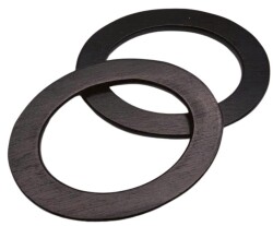 Angel Çanta Aksesuar Oval Model 15x11 cm Siyah Renk Ahşap Çanta Sapı - Angel Çanta Aksesuar