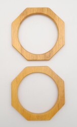 Angel Çanta Aksesuar Sekizgen 12 cm Ahşap Çanta Sapı - 3