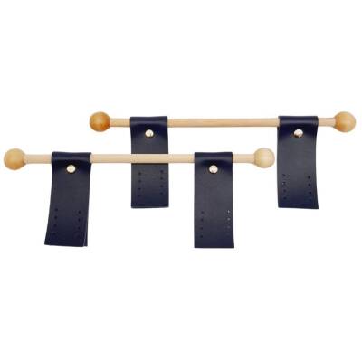 Angel Çanta Aksesuar Suni Derili Ahşap Çanta Sapı Lacivert Renk - 2