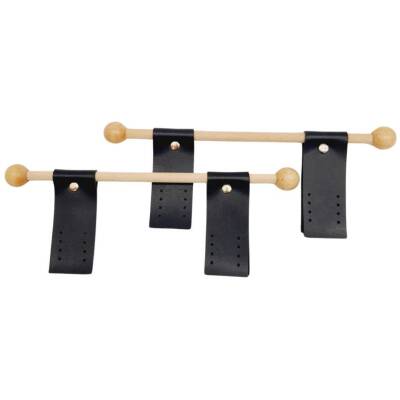 Angel Çanta Aksesuar Suni Derili Ahşap Çanta Sapı Siyah Renk - 2