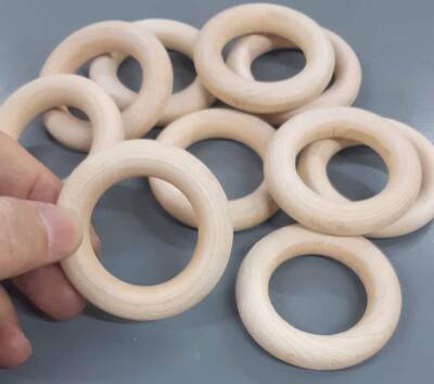 Angel Çanta Aksesuar 4.5 Cm Ahşap Halka - 1