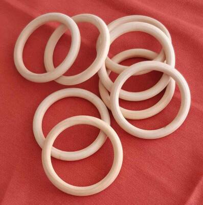 Angel Çanta Aksesuar 8.5 Cm Ahşap Halka - 1