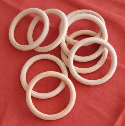 Angel Çanta Aksesuar 8.5 Cm Ahşap Halka - Angel Çanta Aksesuar