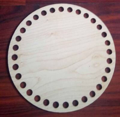 Angel Çanta Aksesuar Ahşap 15 Cm Çapında Plaka - 1