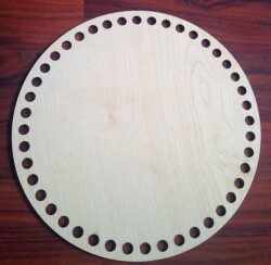 Angel Çanta Aksesuar Ahşap 20 Cm Çapında Plaka - Angel Çanta Aksesuar