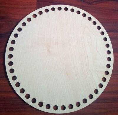 Angel Çanta Aksesuar Ahşap 20 Cm Çapında Plaka - 1