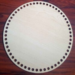 Angel Çanta Aksesuar Ahşap 25 Cm Çapında Plaka - Angel Çanta Aksesuar