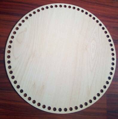 Angel Çanta Aksesuar Ahşap 30 Cm Çapında Plaka - 1