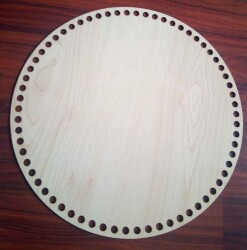 Angel Çanta Aksesuar Ahşap 30 Cm Çapında Plaka - Angel Çanta Aksesuar