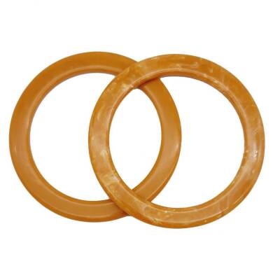 Angel Çanta Aksesuar 15cm Yuvarlak Akrilik Hardal Sarı Mermer Desen Çanta Sapı - 1