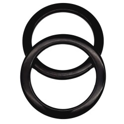 Angel Çanta Aksesuar 15cm Yuvarlak Akrilik Siyah Çanta Sapı - Angel Çanta Aksesuar