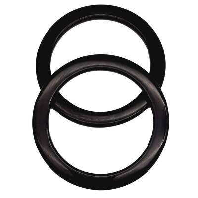 Angel Çanta Aksesuar 15cm Yuvarlak Akrilik Siyah Çanta Sapı - 1