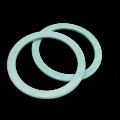 Angel Çanta Aksesuar 15Cm Yuvarlak Akrilik Su Yeşili Mermer Desen Çanta Sapı - 2