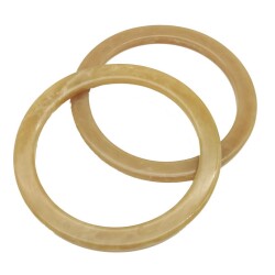 Angel Çanta Aksesuar 15Cm Yuvarlak Akrilik Vizon Mermer Desen Çanta Sapı - Angel Çanta Aksesuar