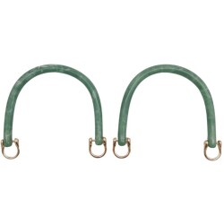 Angel Çanta Aksesuar 16 cm Akrilik Açık Yeşil Renk Çanta Tutma Sapı Light Gold Metalli - 2