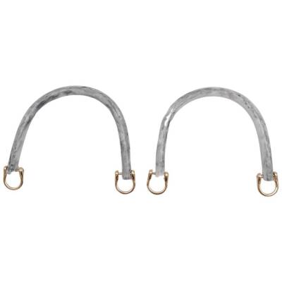 Angel Çanta Aksesuar 16 cm Akrilik Gri Renk Çanta Tutma Sapı Light Gold Metalli - 2