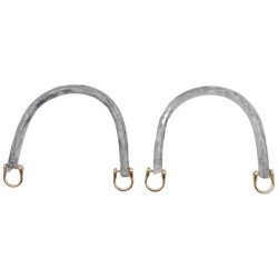 Angel Çanta Aksesuar 16 cm Akrilik Gri Renk Çanta Tutma Sapı Light Gold Metalli - 2