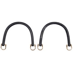 Angel Çanta Aksesuar 16 cm Akrilik Siyah Renk Çanta Tutma Sapı Light Gold Metalli - 2