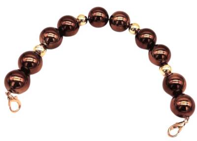 Angel Çanta Aksesuar 35 Cm İkili Bakır Yuvarlak Model Çanta Sapı Light Metalli - 1