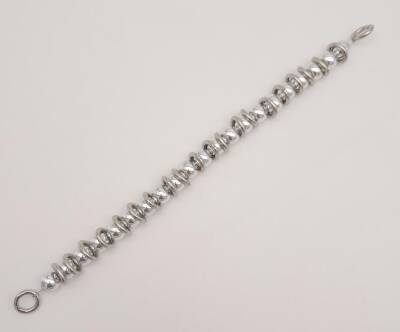 Angel Çanta Aksesuar 38 cm Parlak Gümüş Renk İncili Halkalı Akrilik Zincir - 4