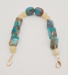 Angel Çanta Aksesuar 40 cm Kancalı Akrilik Zincir Light Gold Metalli No:02 - 2