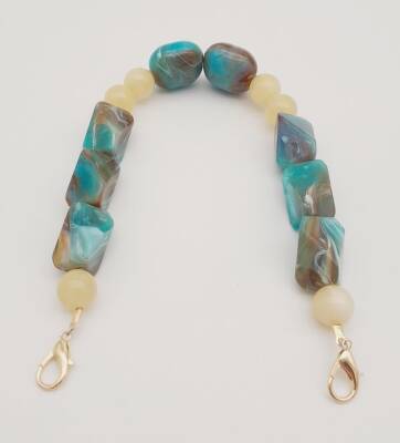 Angel Çanta Aksesuar 40 cm Kancalı Akrilik Zincir Light Gold Metalli No:02 - 2