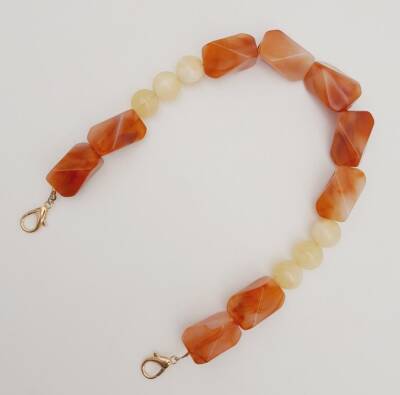 Angel Çanta Aksesuar 40 cm Kancalı Akrilik Zincir Light Gold Metalli No:03 - 3