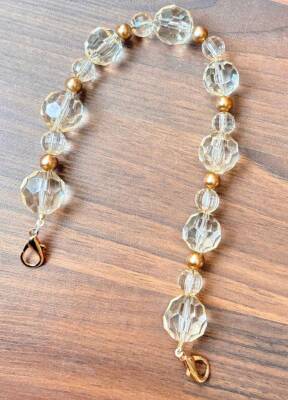 Angel Çanta Aksesuar 40 Cm Şeffaf Bakır Petek Model Çanta Sapı Light Metalli - 1