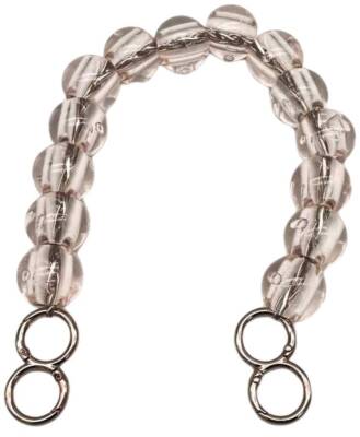 Angel Çanta Aksesuar 40 Cm Şeffaf Boncuklu Çanta Sapı Gümüş Metalli 8 Model Halkalı - 1