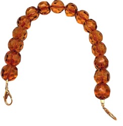 Angel Çanta Aksesuar 41 Cm Şeffaf Bakır Petek Model Çanta Sapı Light Metalli - Angel Çanta Aksesuar