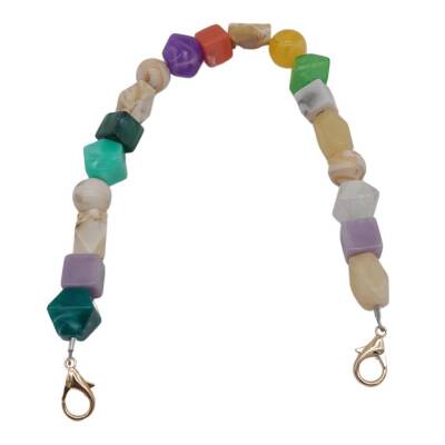 Angel Çanta Aksesuar 42 cm Renkli Akrilik Çanta Sapı No:02 Light Gold Metalli - 2