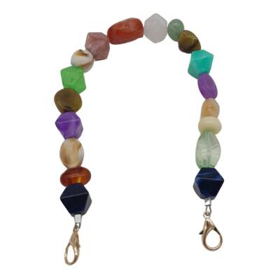 Angel Çanta Aksesuar 42 cm Renkli Akrilik Çanta Sapı No:03 Light Gold Metalli - 2