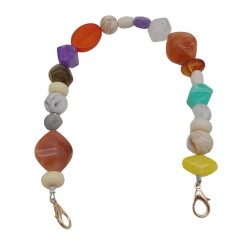 Angel Çanta Aksesuar 42 cm Renkli Akrilik Çanta Sapı No:04 Light Gold Metalli - 2