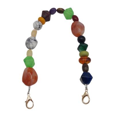 Angel Çanta Aksesuar 42 cm Renkli Akrilik Çanta Sapı No:06 Light Gold Metalli - 2