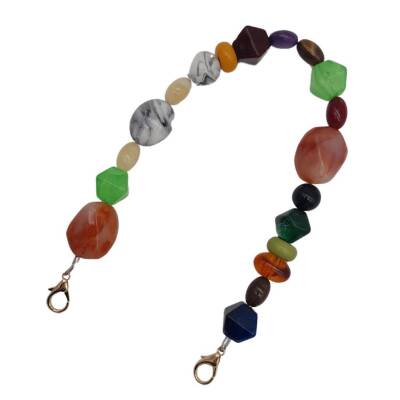 Angel Çanta Aksesuar 42 cm Renkli Akrilik Çanta Sapı No:06 Light Gold Metalli - 3