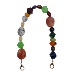 Angel Çanta Aksesuar 42 cm Renkli Akrilik Çanta Sapı No:06 Light Gold Metalli - Angel Çanta Aksesuar