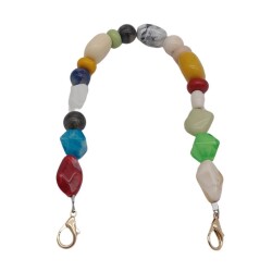 Angel Çanta Aksesuar 42 cm Renkli Akrilik Çanta Sapı No:07 Light Gold Metalli - 2