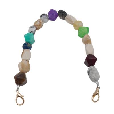 Angel Çanta Aksesuar 42 cm Renkli Akrilik Çanta Sapı No:08 Light Gold Metalli - 2